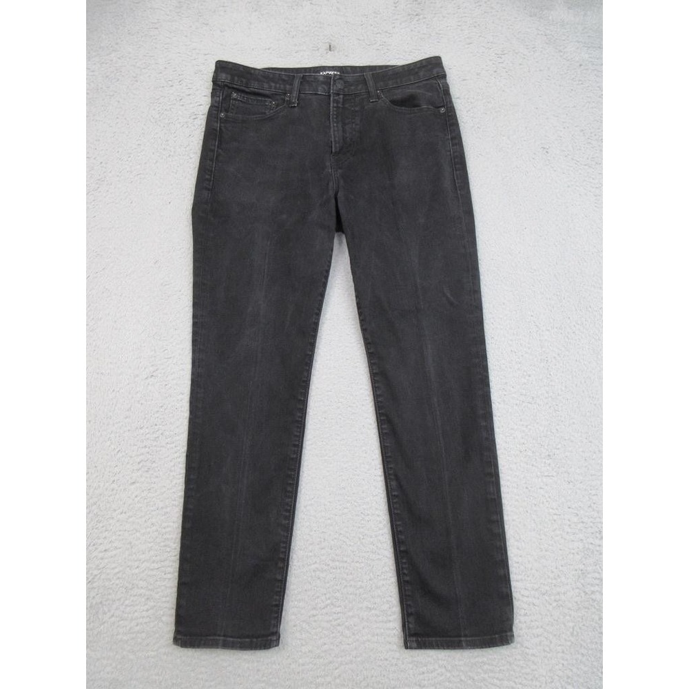 Express Jeans‎ Mens 33x28 Black Hyper Stretch Slim Fit Five Pocket Denim Pants
